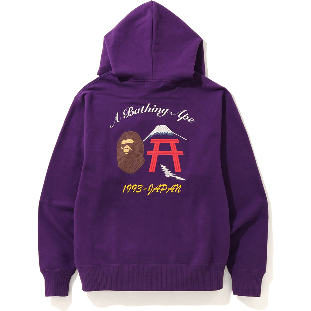 purple pullover hoodie men's