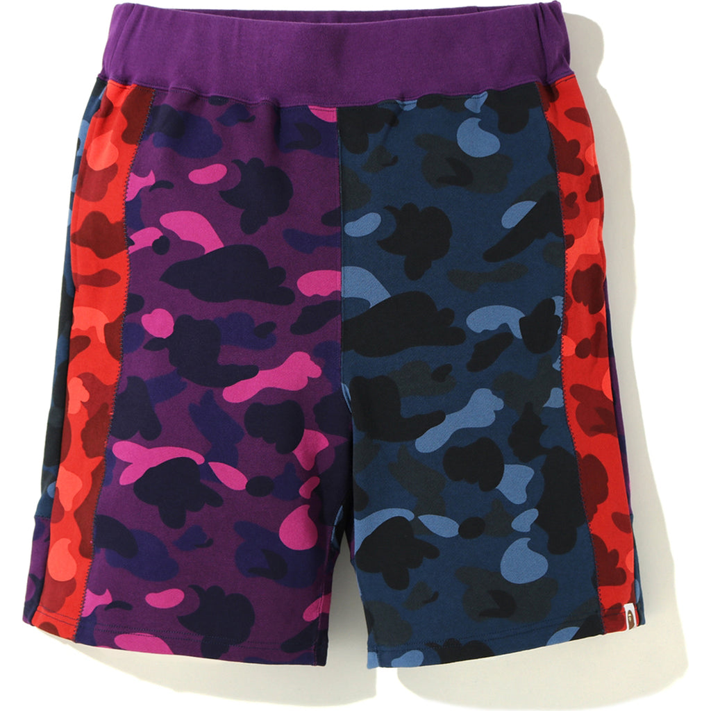 mens purple sweat shorts