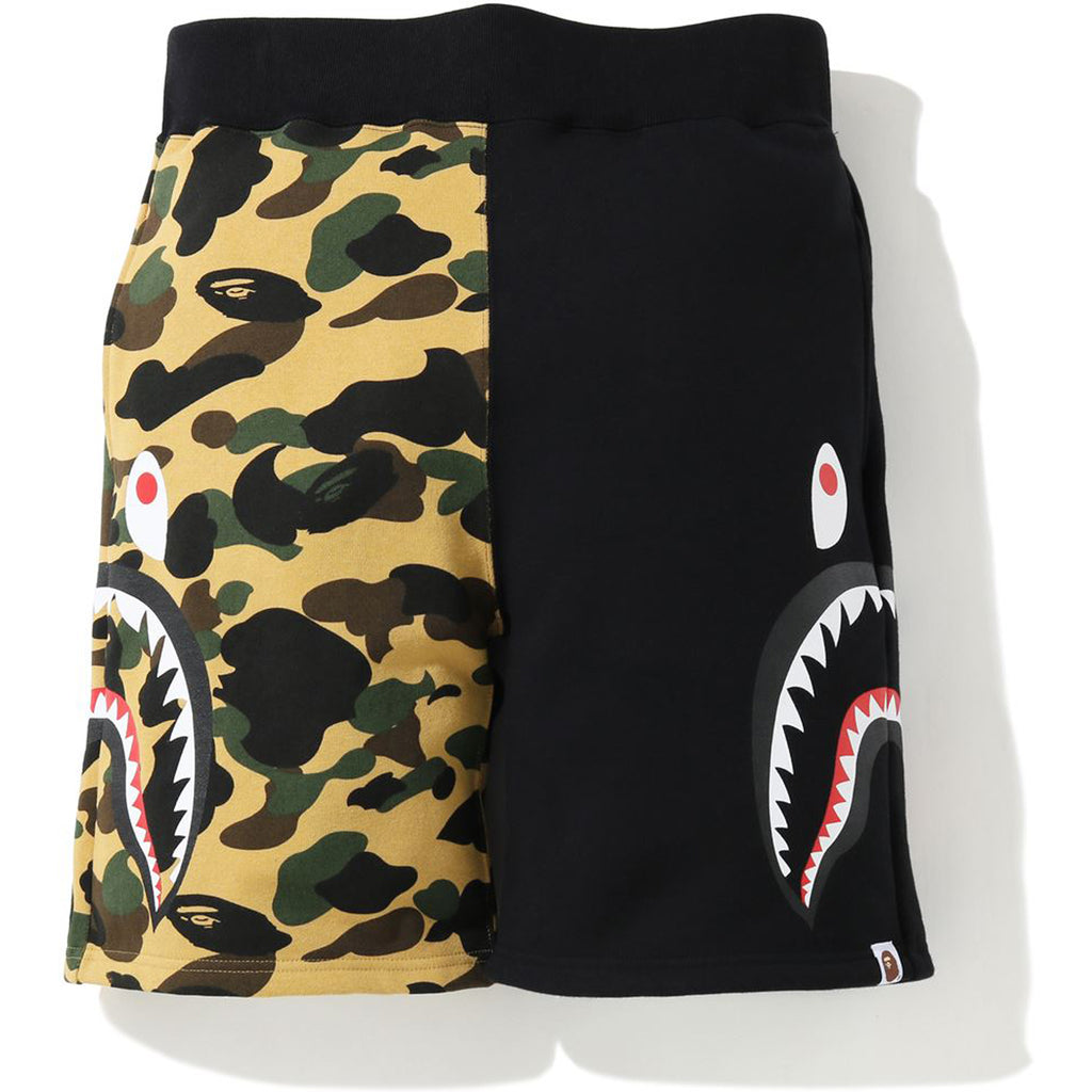 mens camo sweat shorts