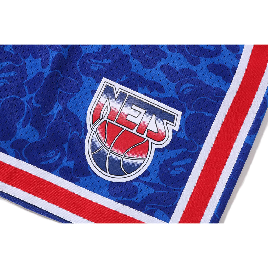 BAPE X MITCHELL & NESS BROOKLYN NETS JERSEY SHORTS MENS | us.bape.com