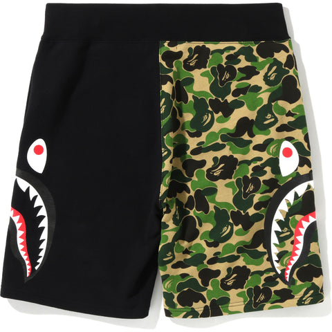 ABC CAMO SIDE SHARK SWEAT SHORTS MENS | us.bape.com