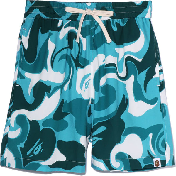 室内試着1回 BAPE® STRETCH WIDE SHORTS ネイビー-