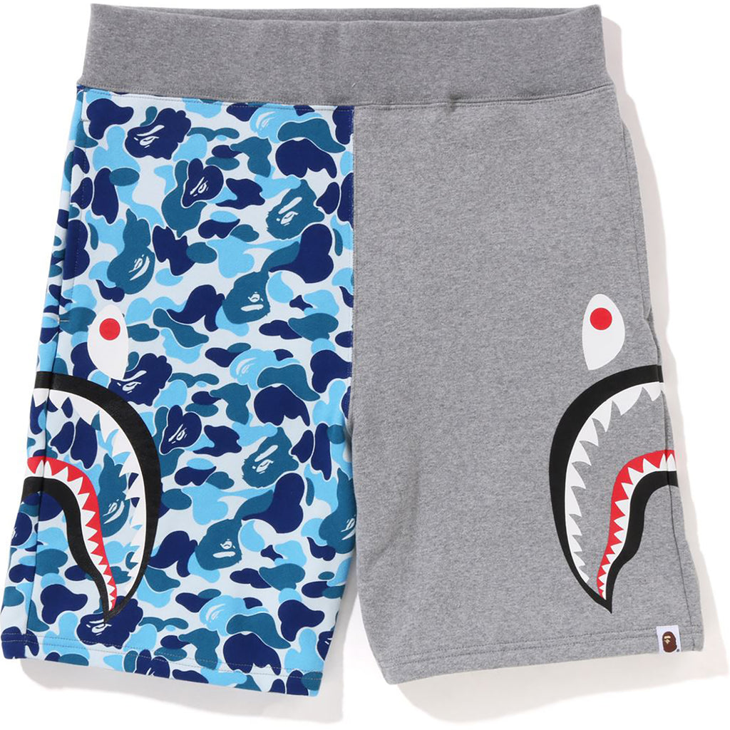 ABC CAMO SIDE SHARK SWEAT SHORTS MENS | us.bape.com