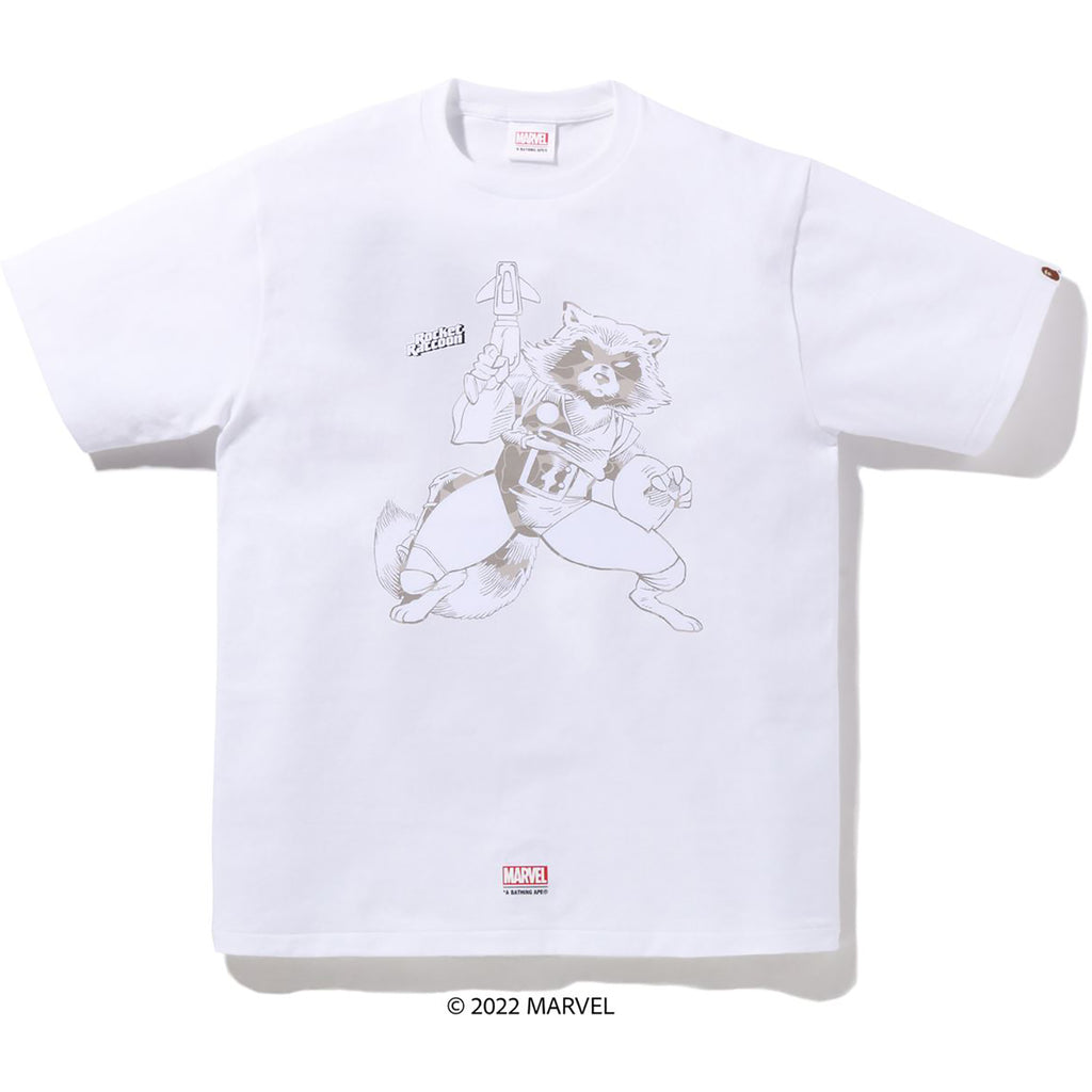 BAPE X MARVEL ROCKET RACCOON TEE MENS | us.bape.com