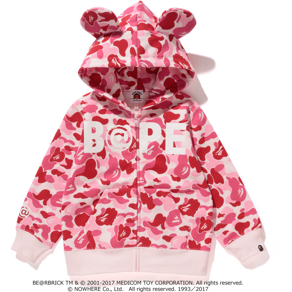 pink abc bape hoodie