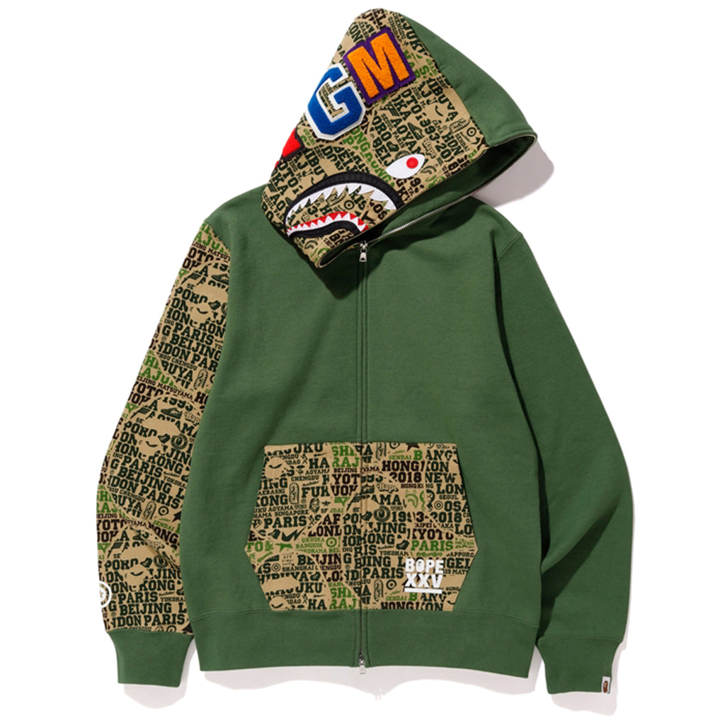 bape jacket green