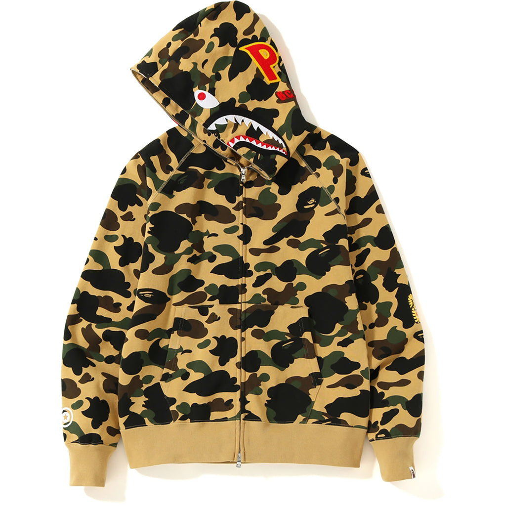 bape shark hoodie yellow