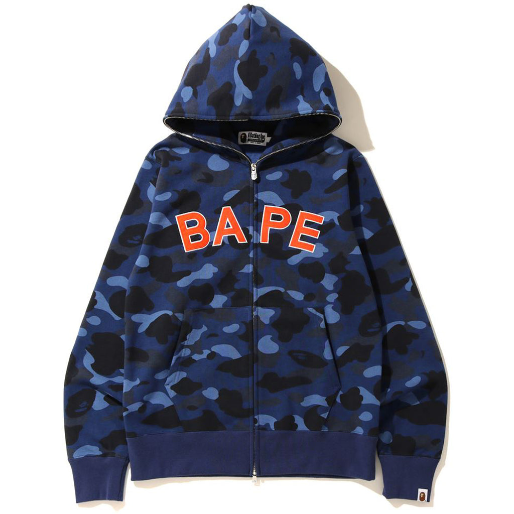 blue camo bape hoodie