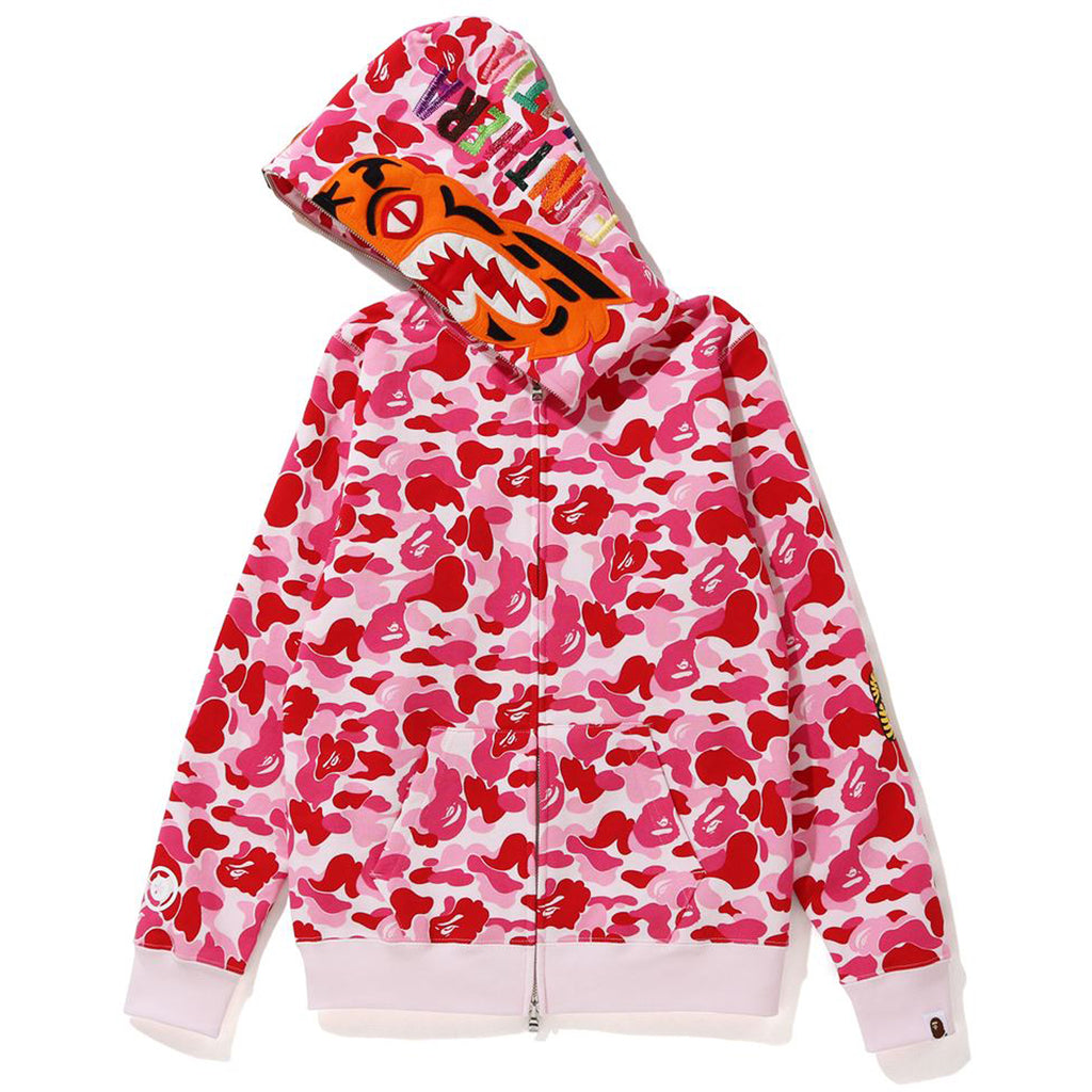 pink abc bape hoodie