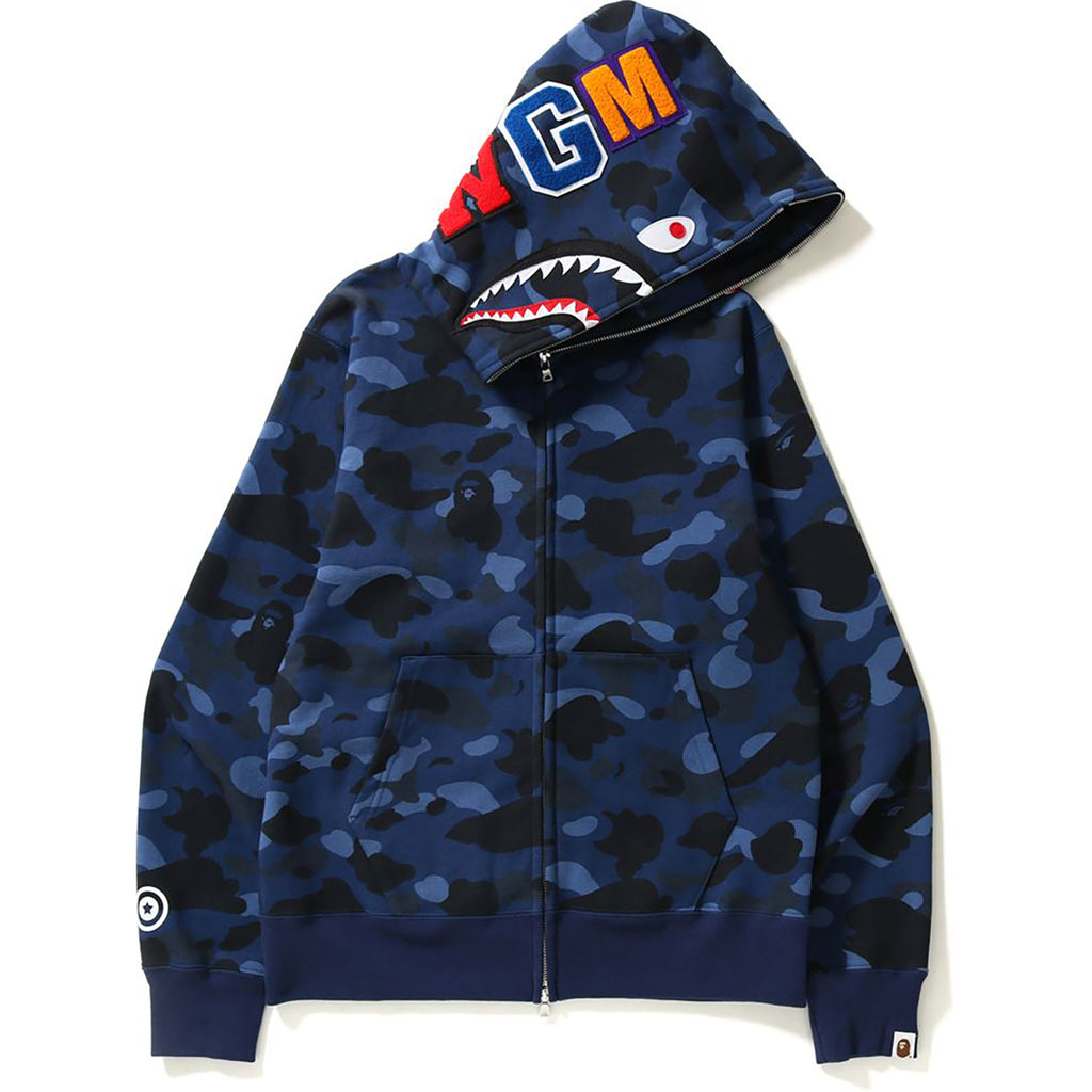 COLOR CAMO SHARK FULL ZIP HOODIE MENS | us.bape.com