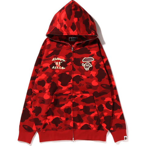 A BATHING APE COLOR CAMO OVERSIZED FULL ZIP HOODIE LADIES | us