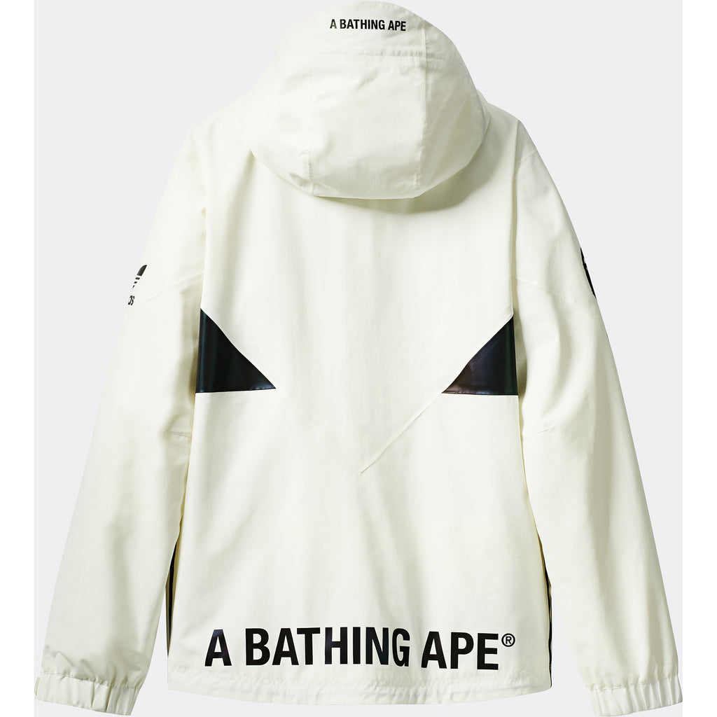 bape x adidas snow jacket white