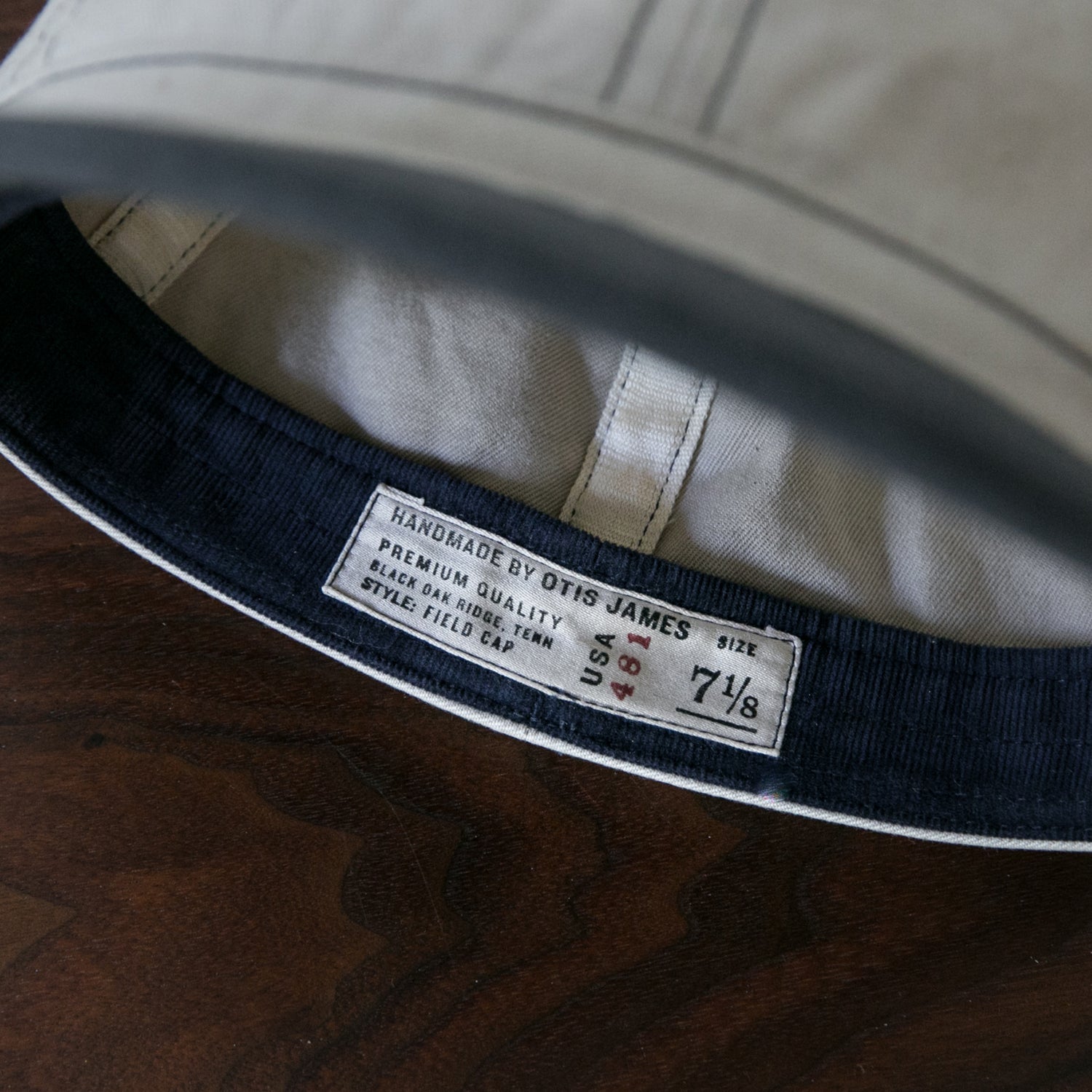 Field Cap - Bone Denim w Blue Peak