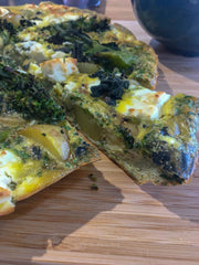 Foraged Spring Greens & Hogweed Seed Frittata