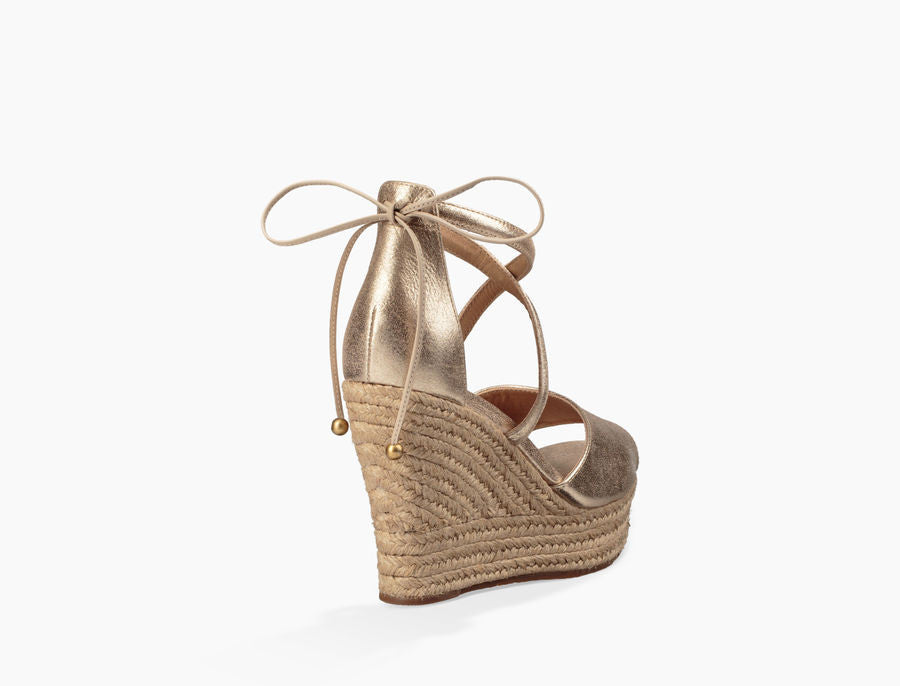 ugg reagan metallic wedge