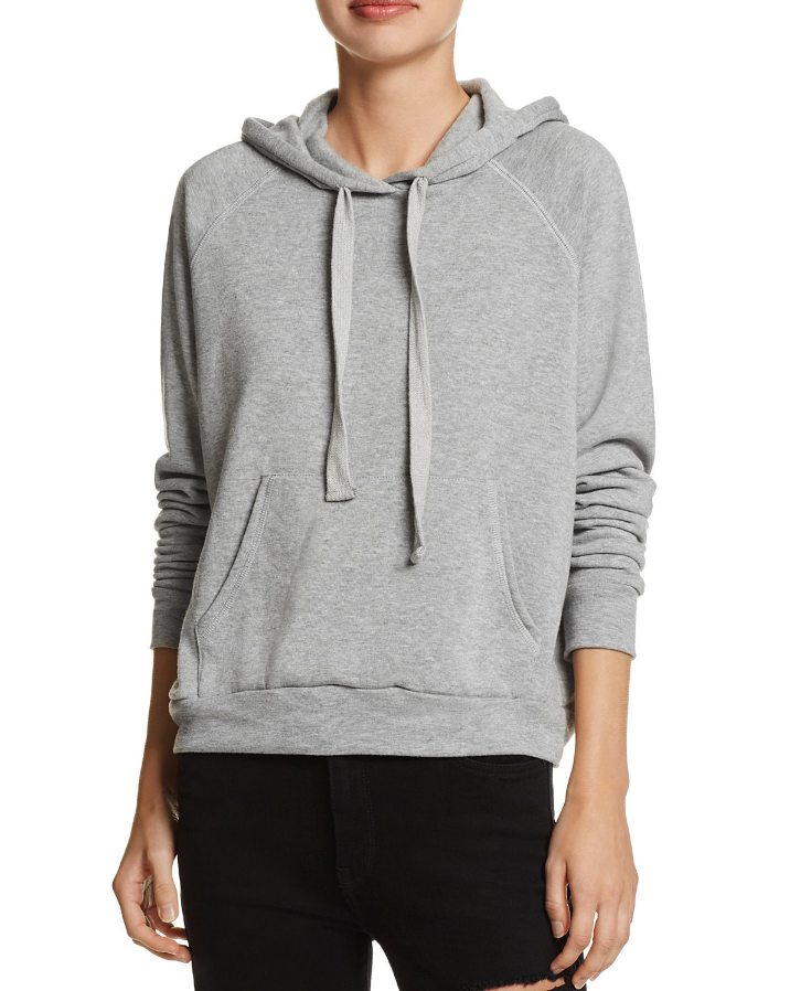 Project Social T Bobbie Raglan Hoodie Sweatshirt | Heather Grey