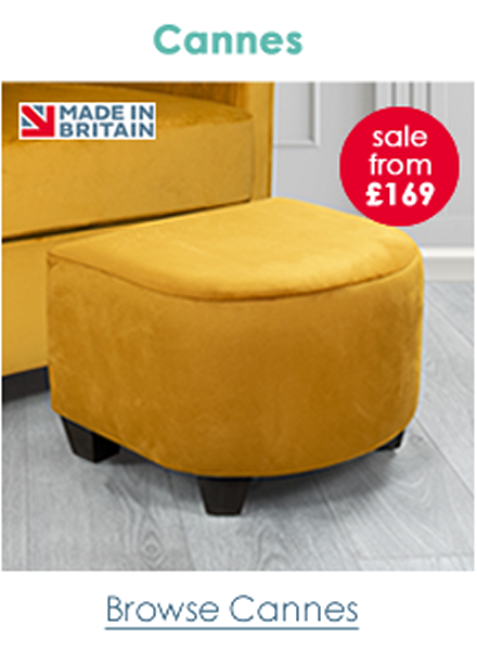 Cannes Fabric Footstool
