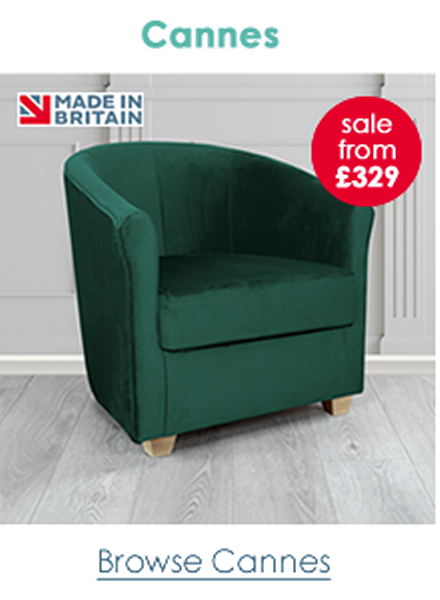 Cannes Plain Fabric Tub Chair