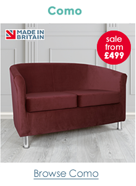 Como Fabric 2 Seater Tub Sofa