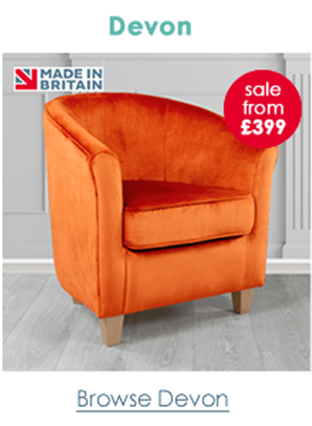 Devon Plain Fabric Tub Chair