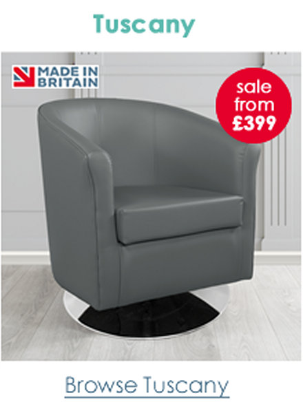 Tuscany Leather Swivel Tub Chair