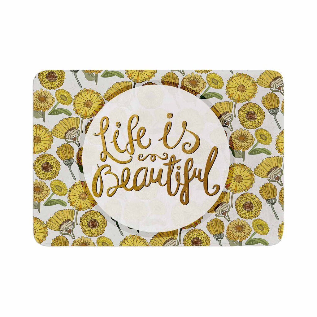 Life Is Beautiful Bath Mat By Pom Graphic Design Kess Inhouse