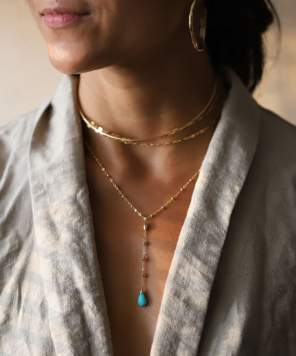 Delicate Gemstone Necklace - Moonstone Gold Filled- Tiny Stone Layered -  Urban Carats