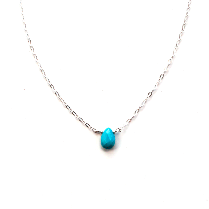 petit turquoise付き silver chain necklace 新作商品通販 www.tunic.store