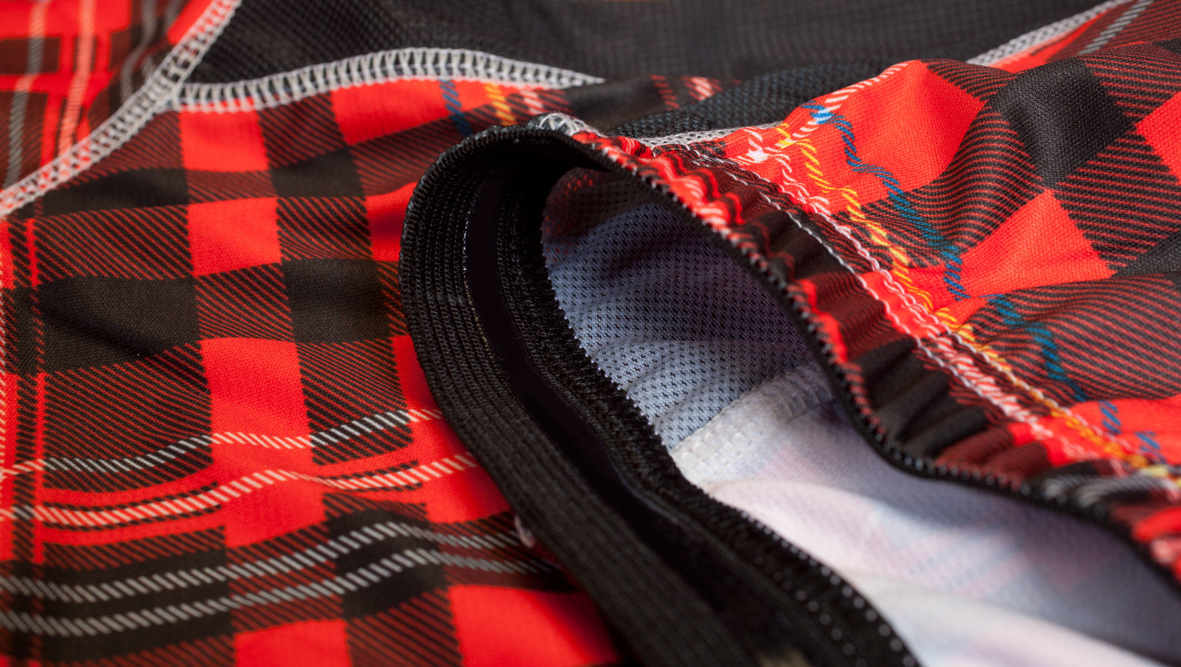 tartan cycling jersey