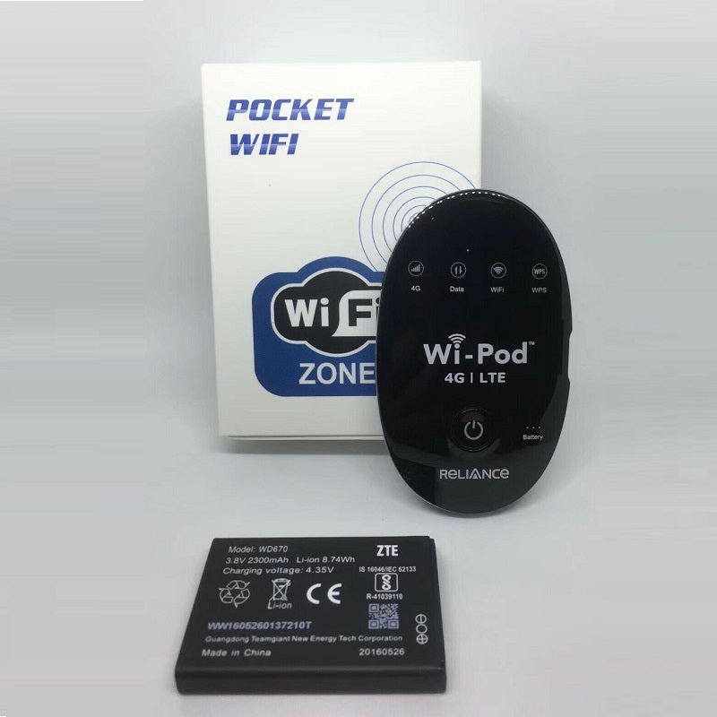 Unlocked Zte Wd670 Wi Pod 4g Lte 150mbps Router Pocket Wifi Sim 9to5shop