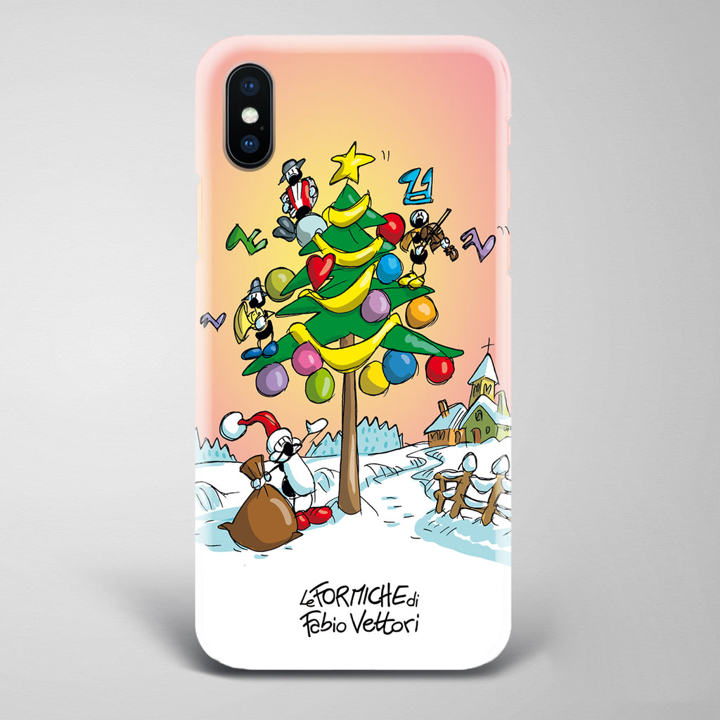 Immagini Natale X Cellulare.Cover Artistica Per Smartphone Soggetto Albero Di Natale Le Formiche Di Fabio Vettori
