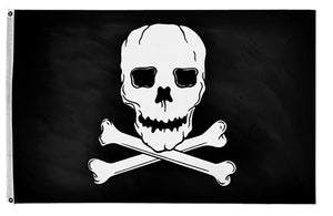 Jolly Roger/Pirate Flags - ColorFastFlags   - Pirate Flag Small