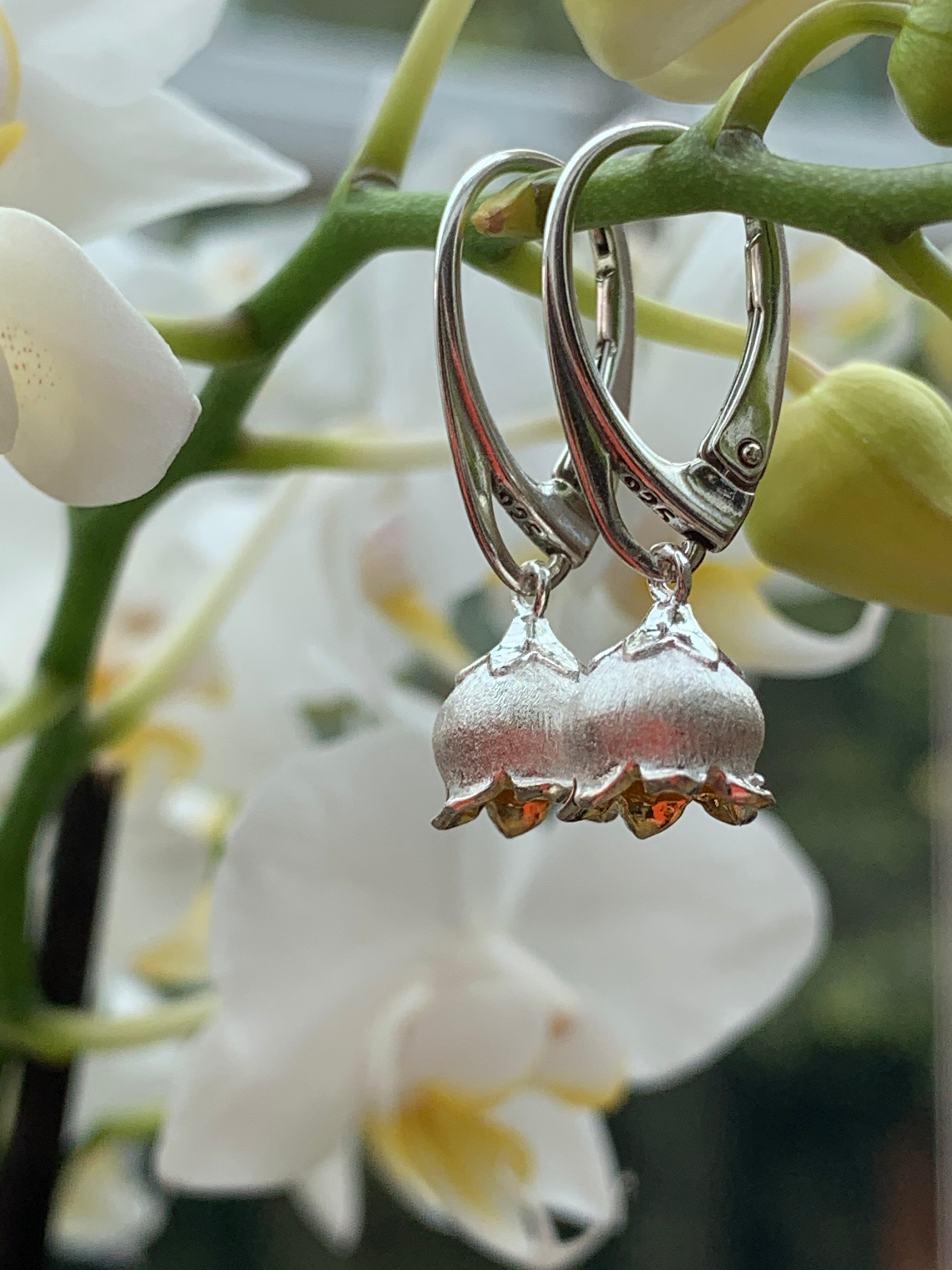 Lily of The Valley Earrings – Mine Sterling Silver