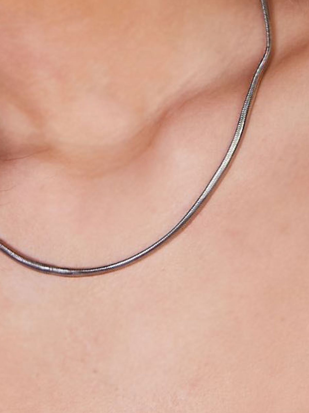 K Snake Chain   Silver