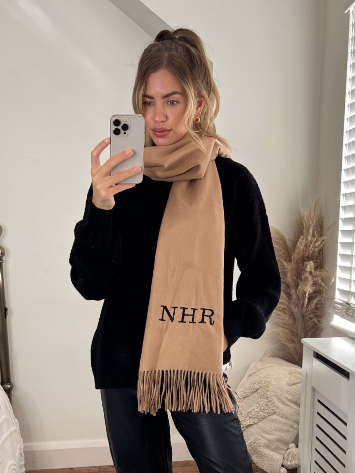 Sid Personalised Scarf / Camel