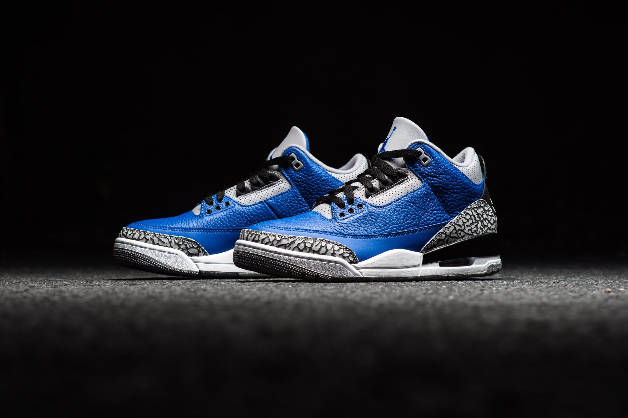 blue jordan 3 cement