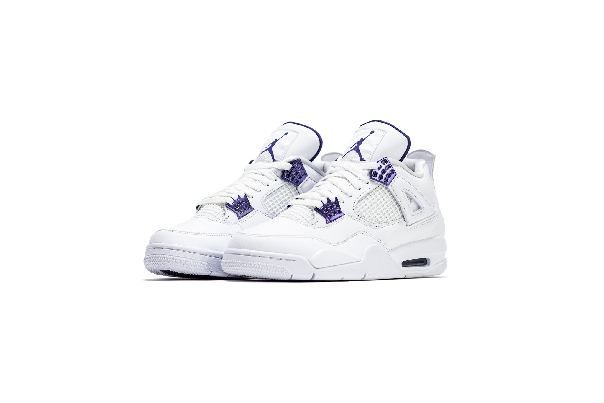 purple and cream jordans