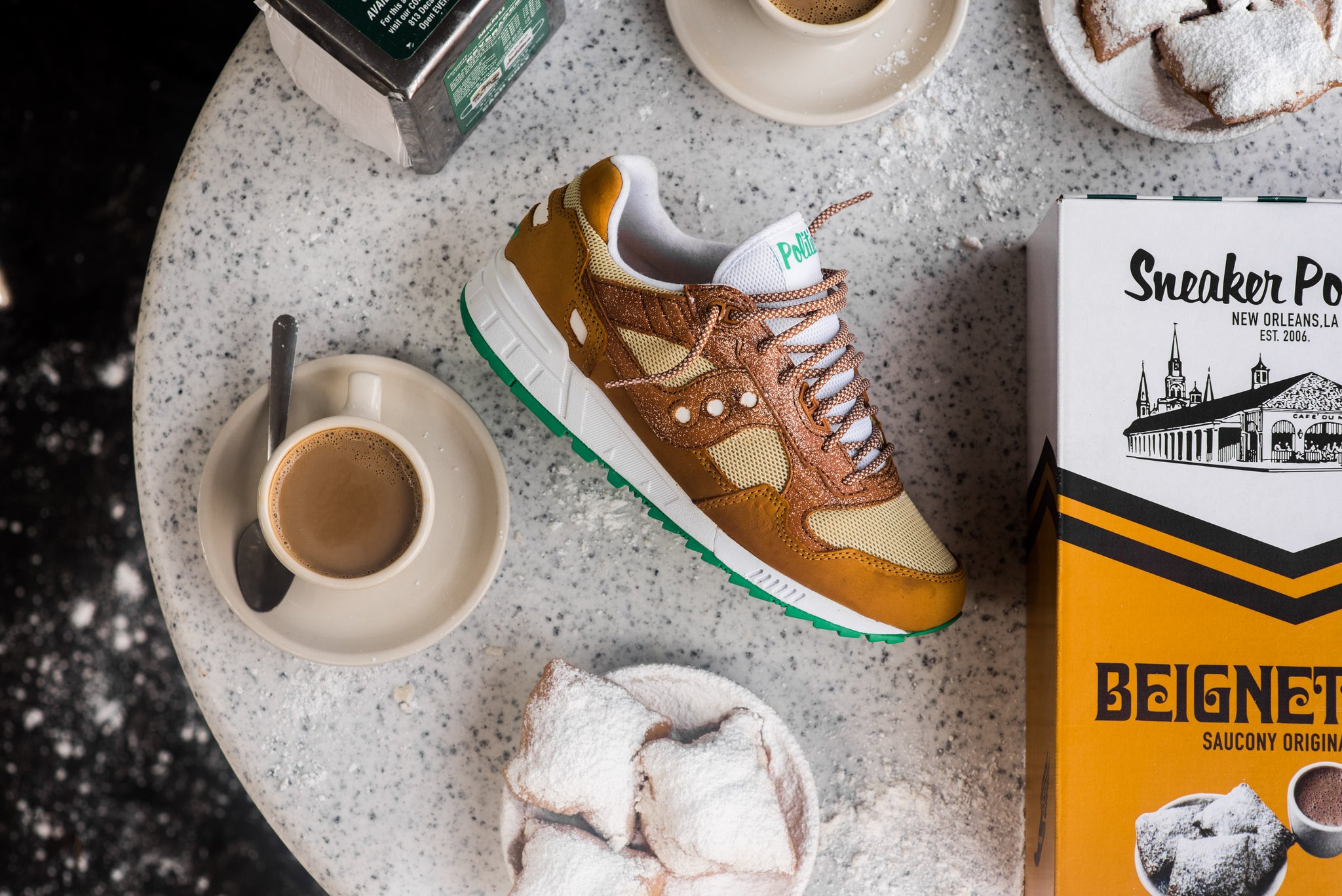 sneaker politics x cafe du monde