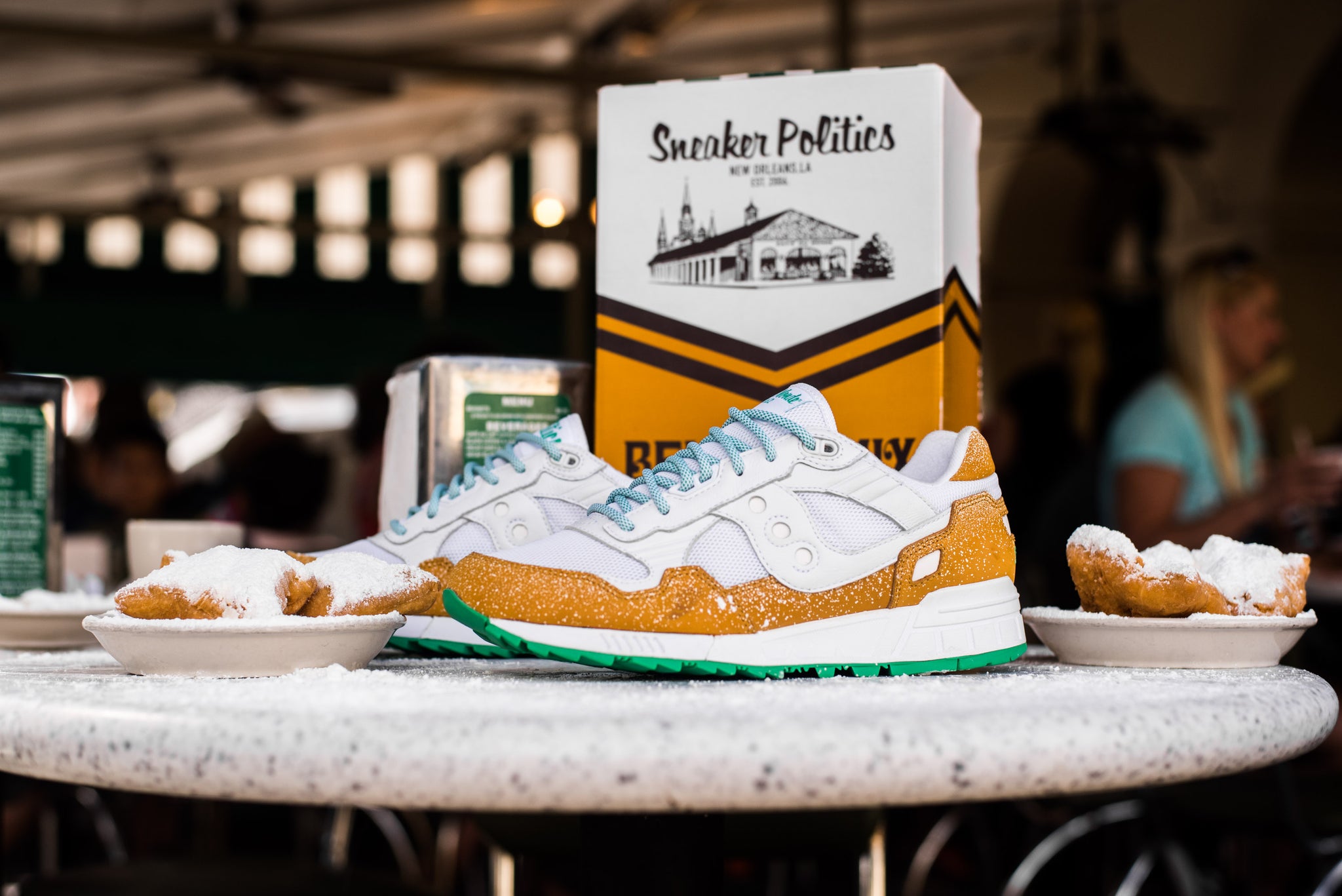 sneaker politics x cafe du monde