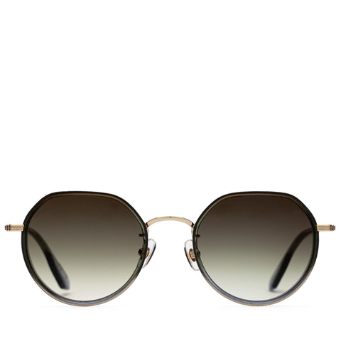 Krewe Olivier Sunglasses Bottle Green / Amber