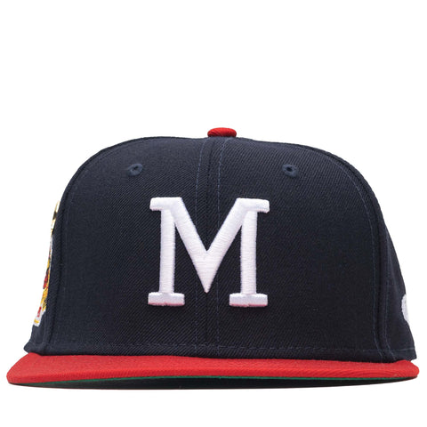 Milwaukee Braves 1957 WORLD SERIES New Era 59Fifty Fitted Hat (RETRO GREEN  UNDER BRIM)