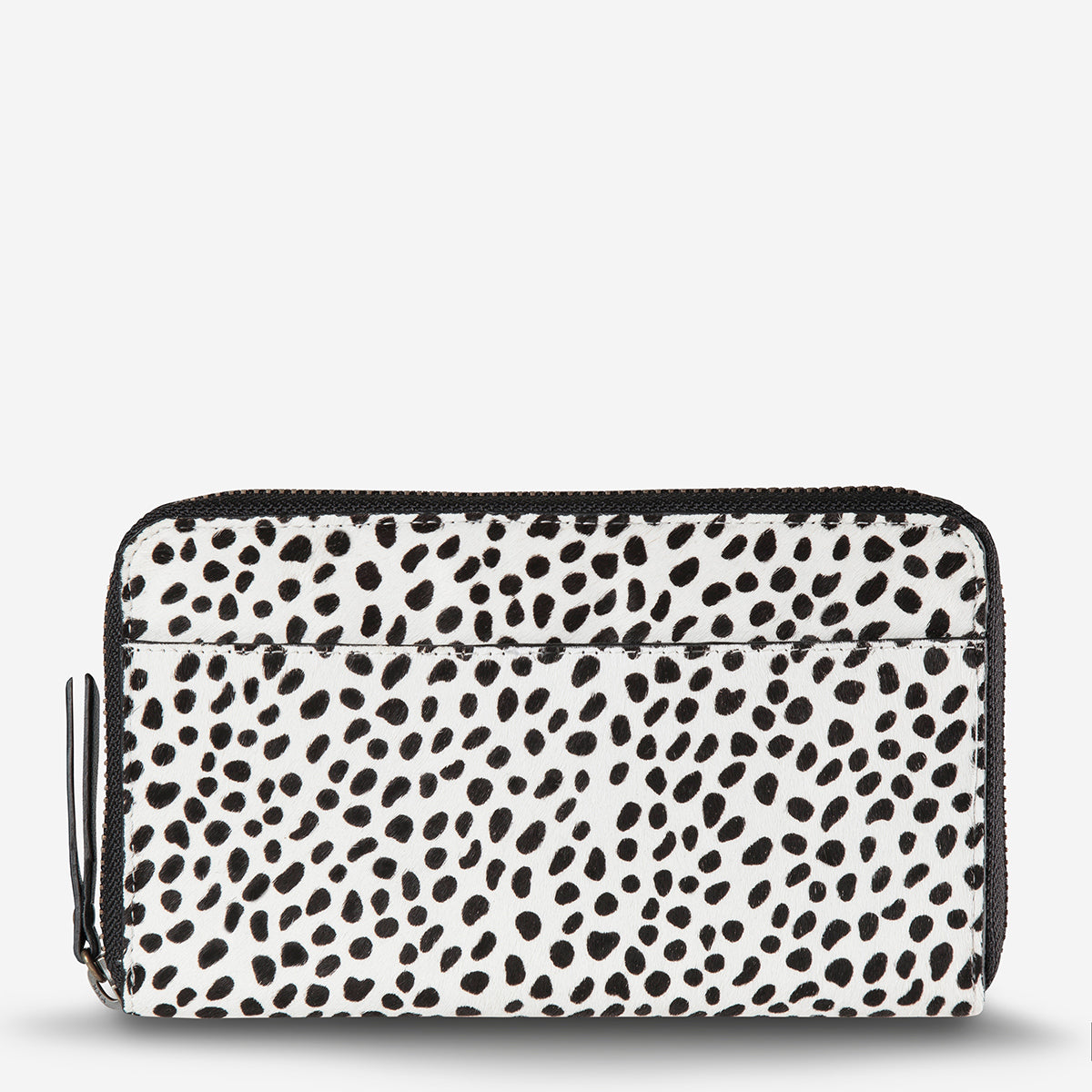 Delilah Women's Snow Cheetah Leather Travel Wallet | Status Anxiety®