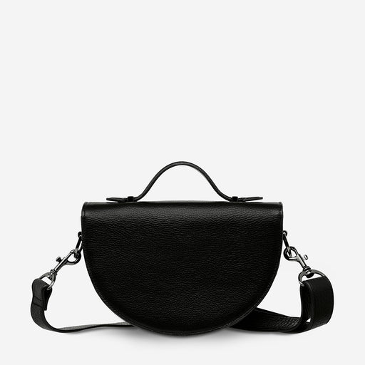 All Nighter Women's Black Leather Crossbody Bag | Status Anxiety®