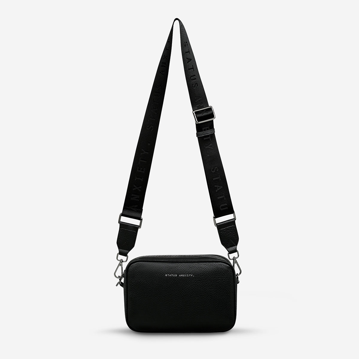 Plunder Bag With Webbed Strap - Black - Status Anxiety product image