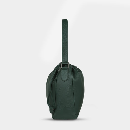 Point Of No Return Women's Green Leather Bag | Status Anxiety®