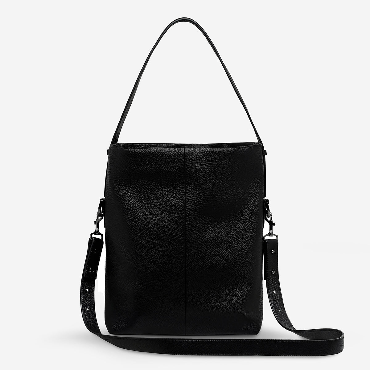 Ready and Willing Women's Black Leather Tote Bag | Status Anxiety®