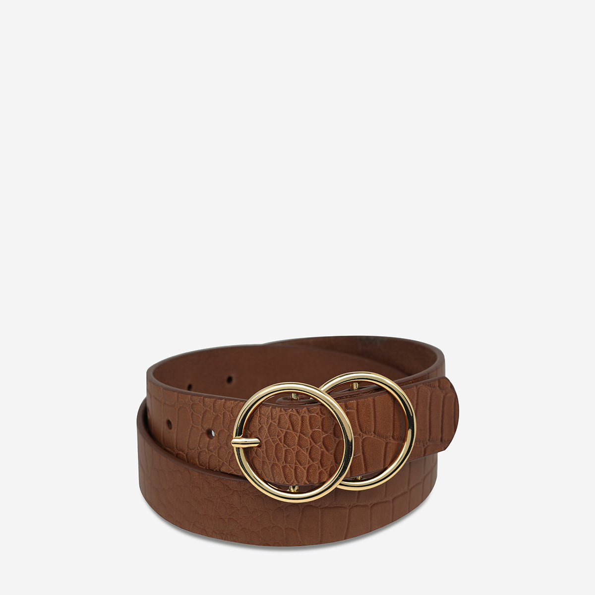 tan croc belt