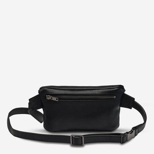Best Lies Black Leather Bum Bag | Status Anxiety® | Free Shipping*