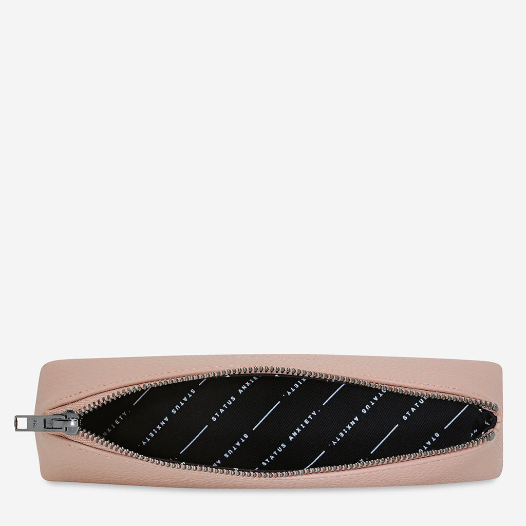 Pens Down Dusty Pink Leather Case | Status Anxiety®
