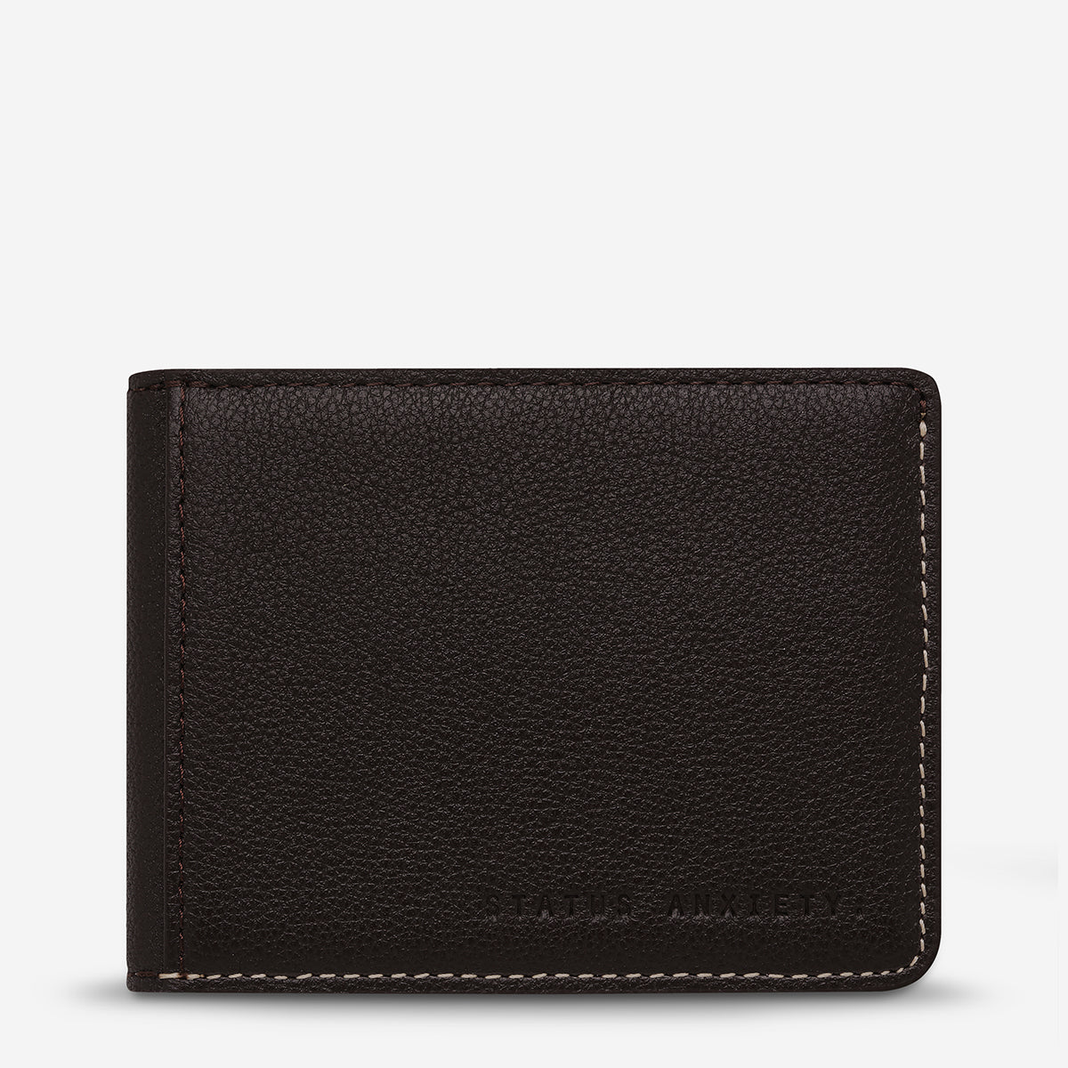 Melvin Men's Chocolate Leather Wallet | Status Anxiety® Official